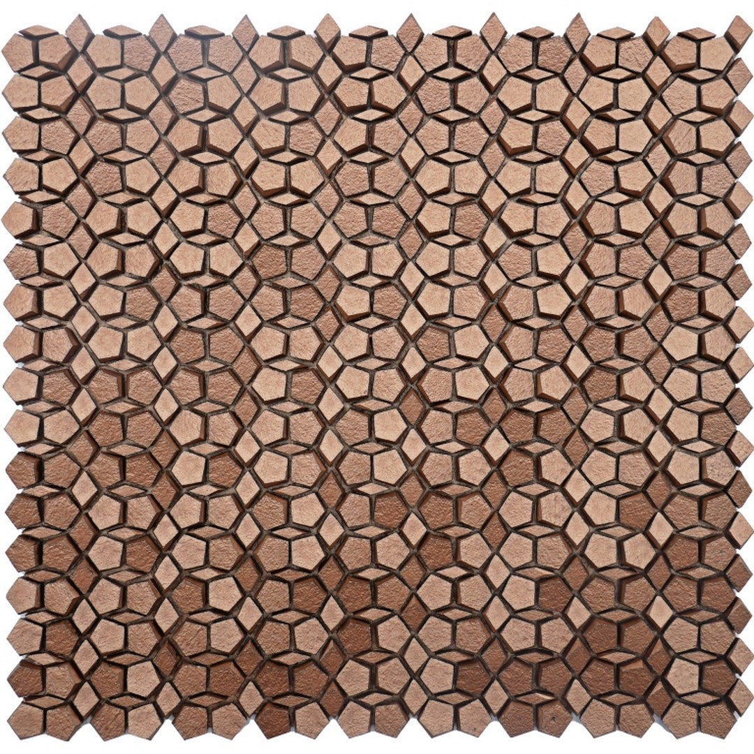 Emser 12" x 12" Revify Matte Resin & Natural Stone Penta Mosaic