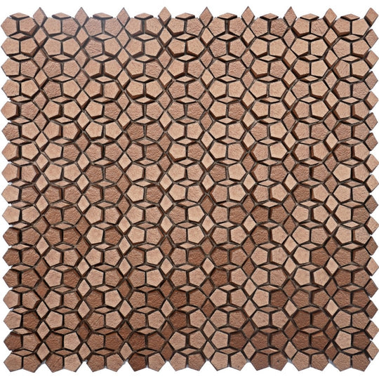 Emser 12" x 12" Revify Matte Resin & Natural Stone Penta Mosaic