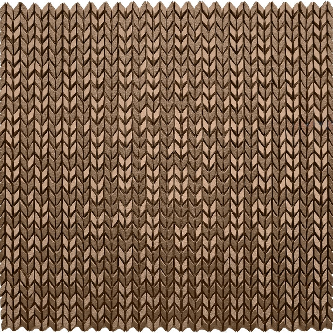 Emser 12" x 12" Revify Matte Resin & Natural Stone Wave Mosaic