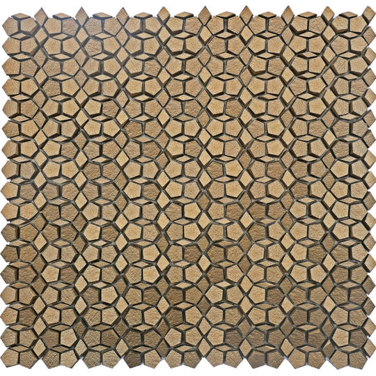Emser 12" x 12" Revify Matte Resin & Natural Stone Penta Mosaic