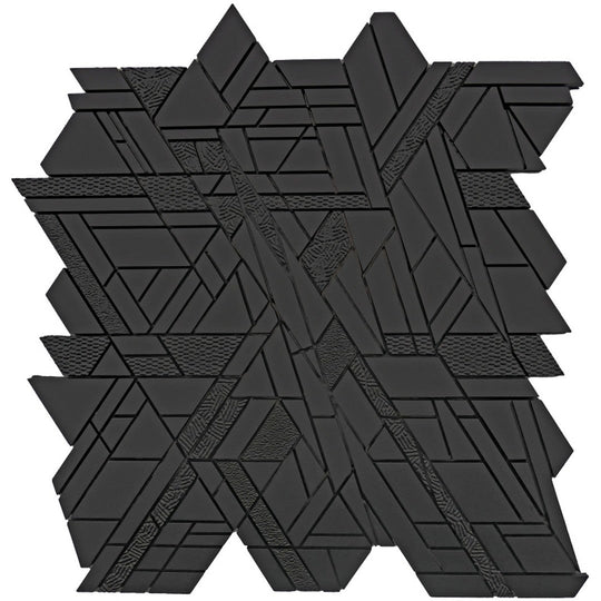 Emser 10" x 11" Revify Matte Resin & Natural Stone Edge Mosaic