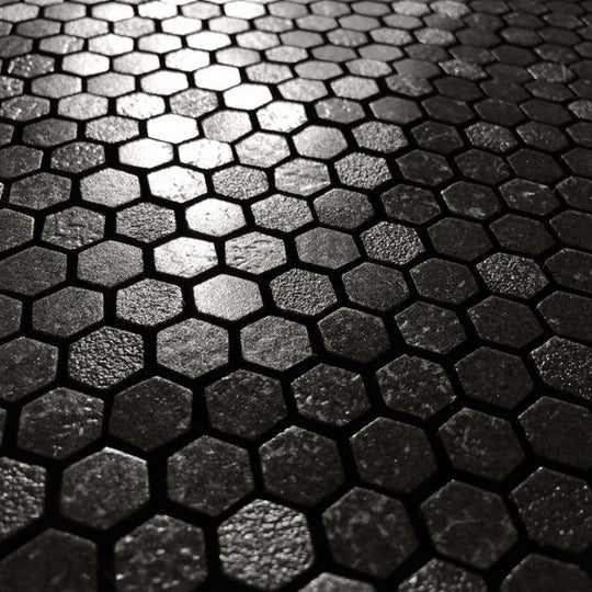 Emser-11-x-12-Revify-Matte-Resin-Natural-Stone-Hexagon-Mosaic-Nero