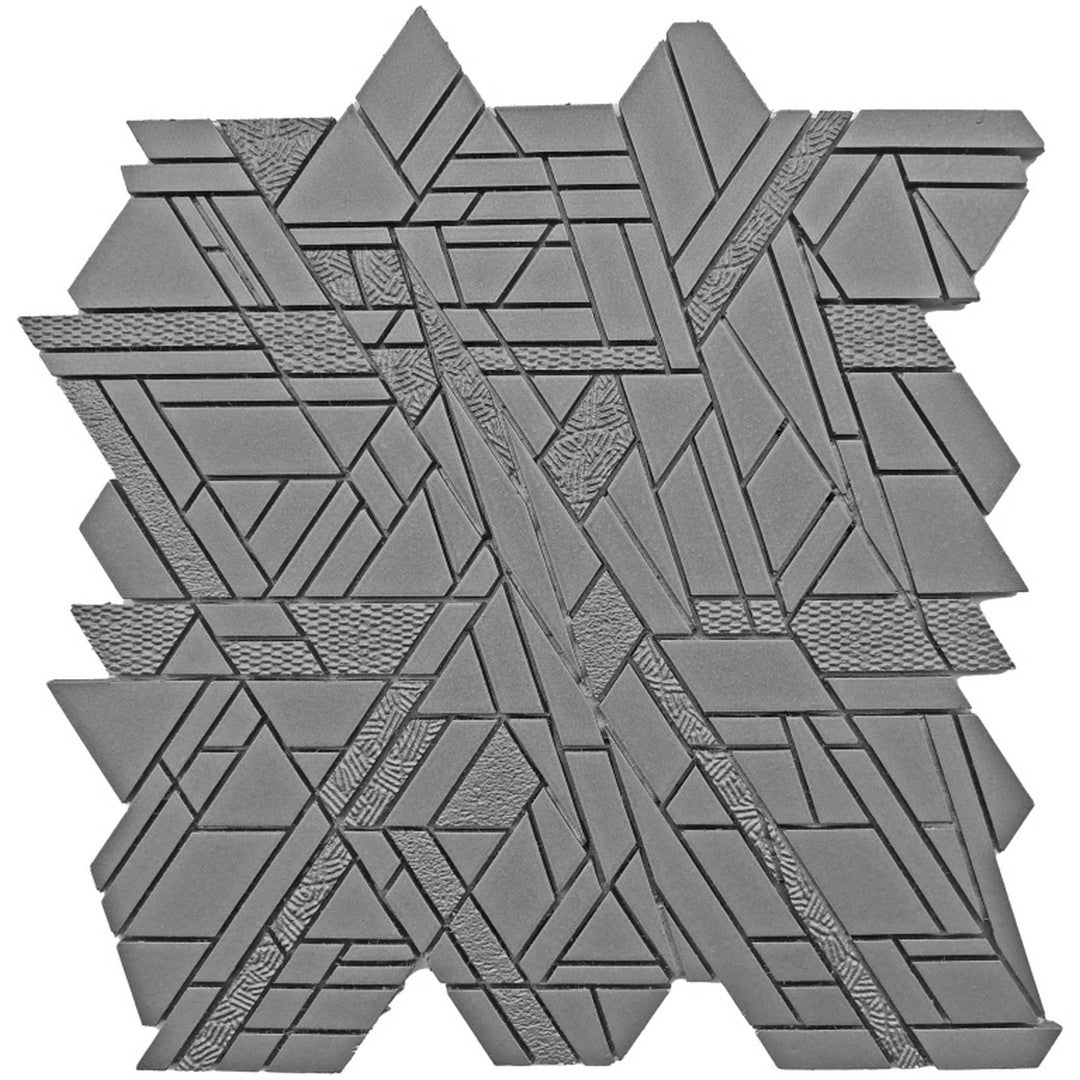 Emser 10" x 11" Revify Matte Resin & Natural Stone Edge Mosaic