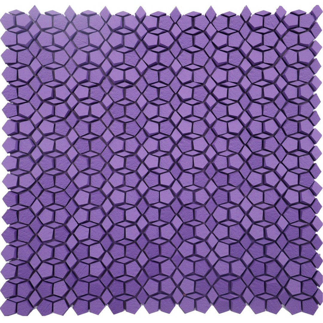 Emser 12" x 12" Revify Matte Resin & Natural Stone Penta Mosaic