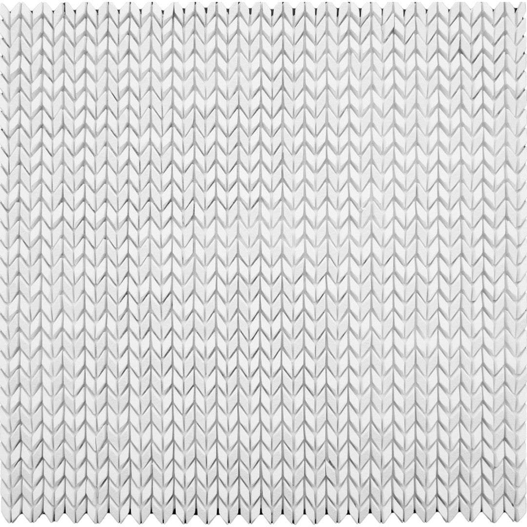 Emser 12" x 12" Revify Matte Resin & Natural Stone Wave Mosaic