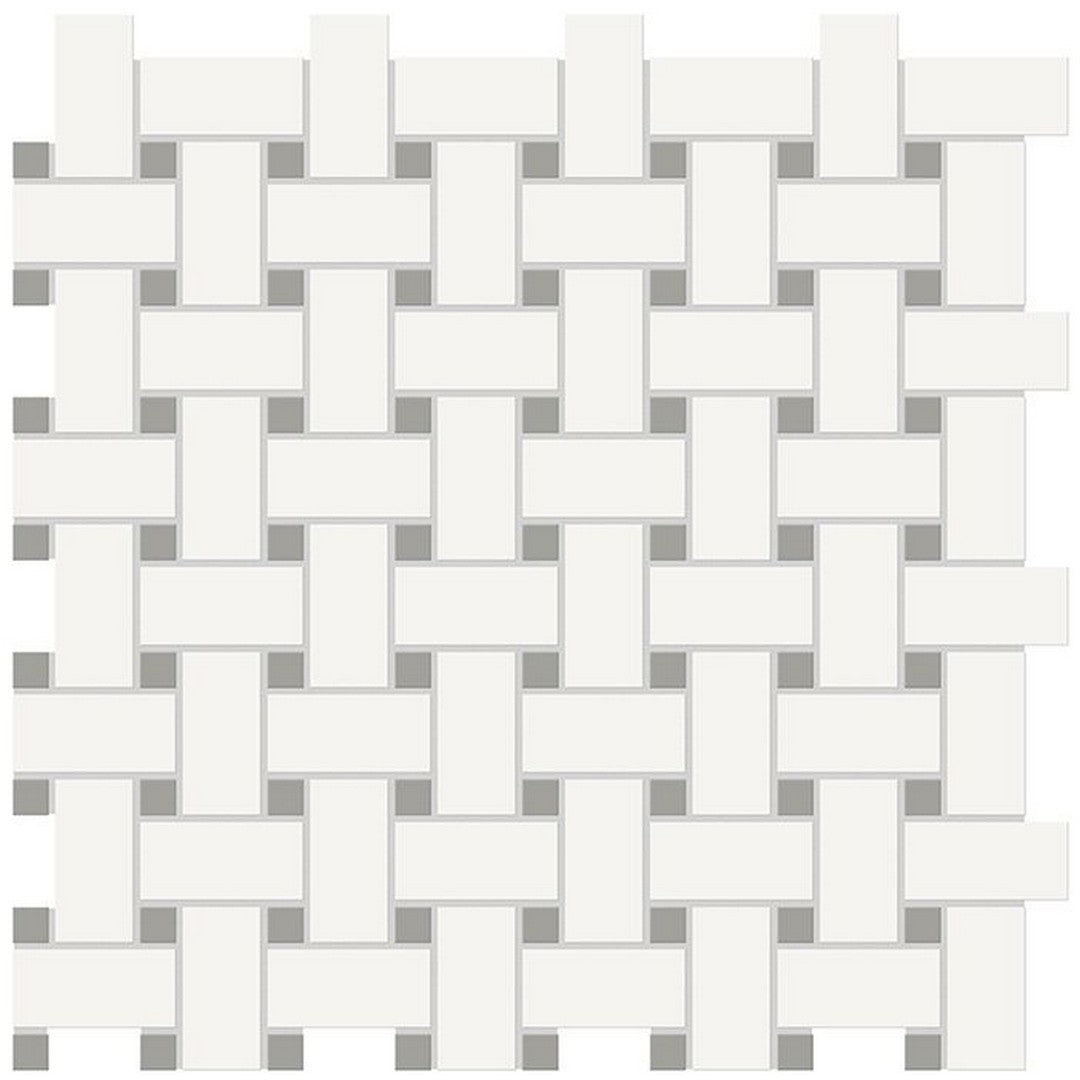Florida-Tile-Soho-12-x-12-Basketweave-Matte-Porcelain-Mosaic-Canvas-White-|-Cement-Chic