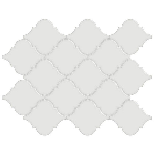 Florida-Tile-Soho-10-x-13-Arabesque-Matte-Porcelain-Mosaic-Vintage-Grey