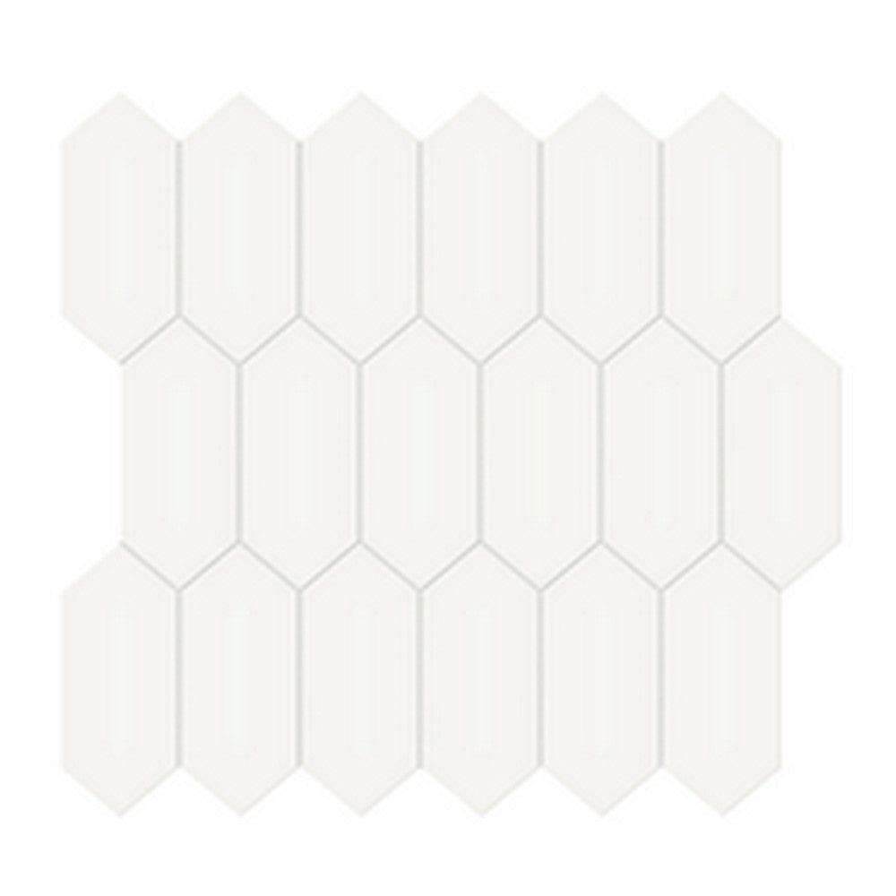 Florida Tile 11" x 13" Soho Glossy Picket Porcelain Mosaic