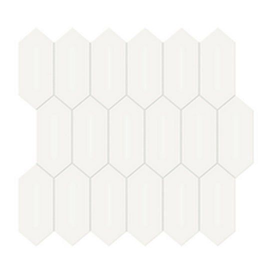 Florida Tile 11" x 13" Soho Glossy Picket Porcelain Mosaic