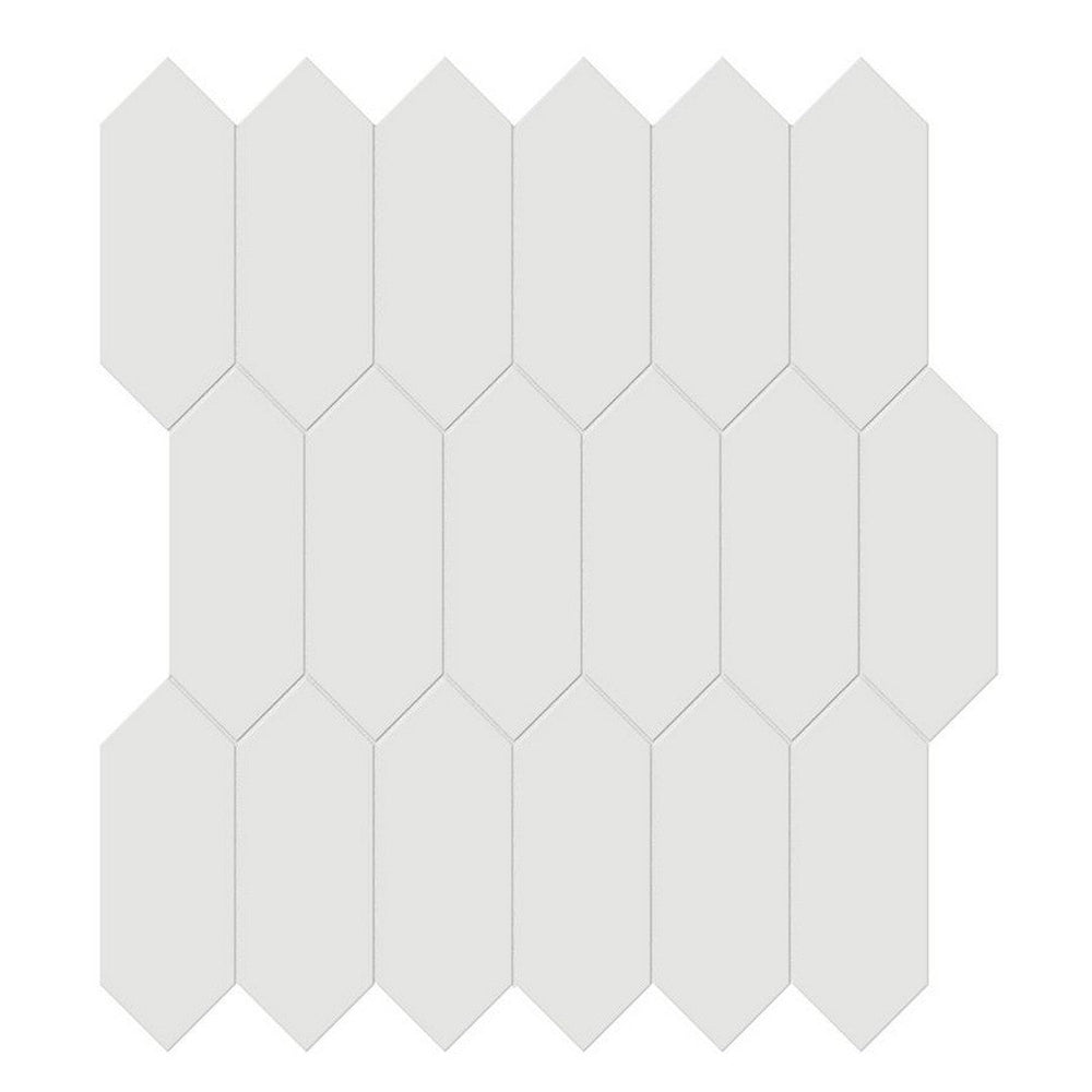 Florida Tile 11" x 13" Soho Glossy Picket Porcelain Mosaic