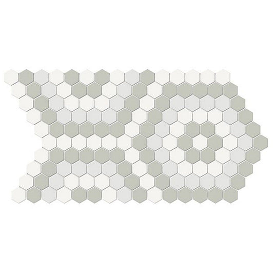 Florida-Tile-Soho-8-x-14-Hexagon-Matte-Porcelain-Mosaic-Afternoon-Blend