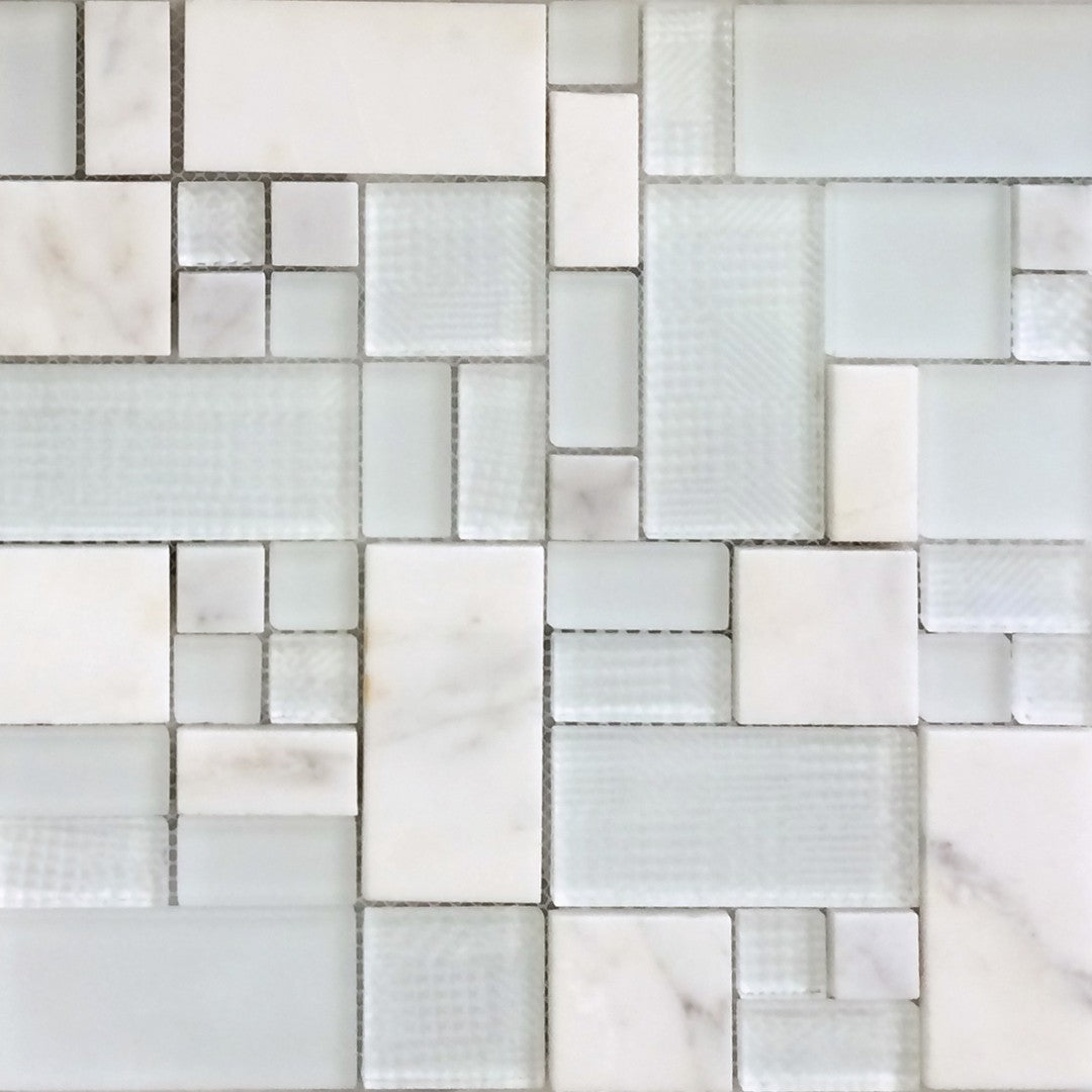 MiR Hawaii 11.7" x 11.7" Modular Glass & Stone Mosaic