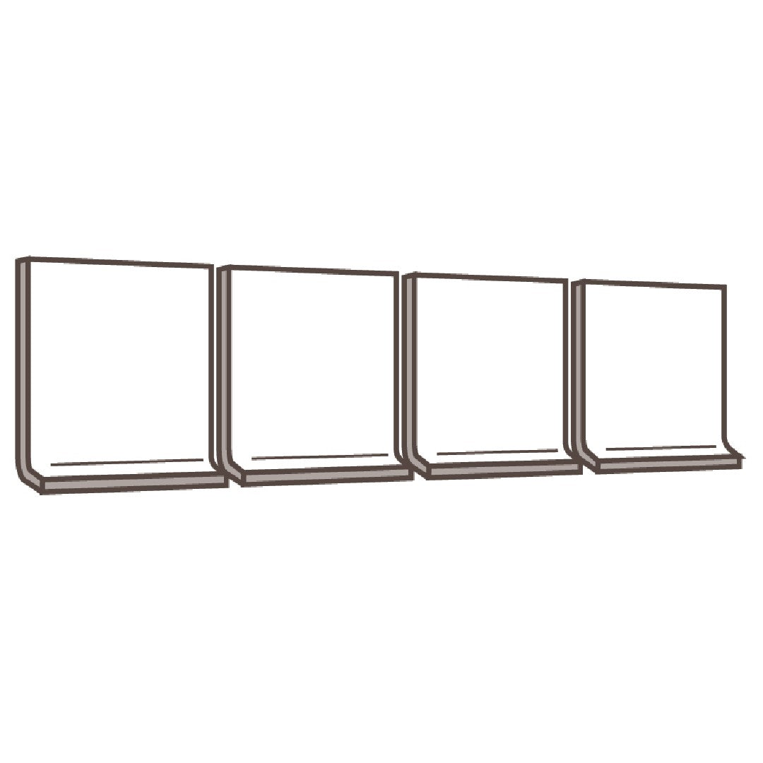 Crossville 3" x 12" Color Blox 2.0 Unpolished Porcelain 3" Cove Base Strip