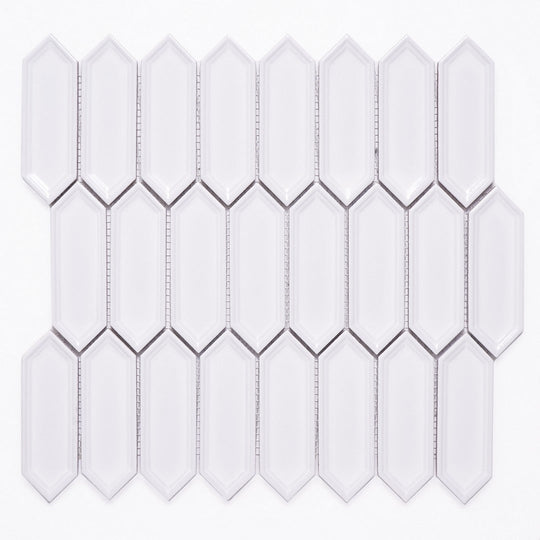 Crossville 12" x 12" Sophia Glossy Small Picket Porcelain Mosaic