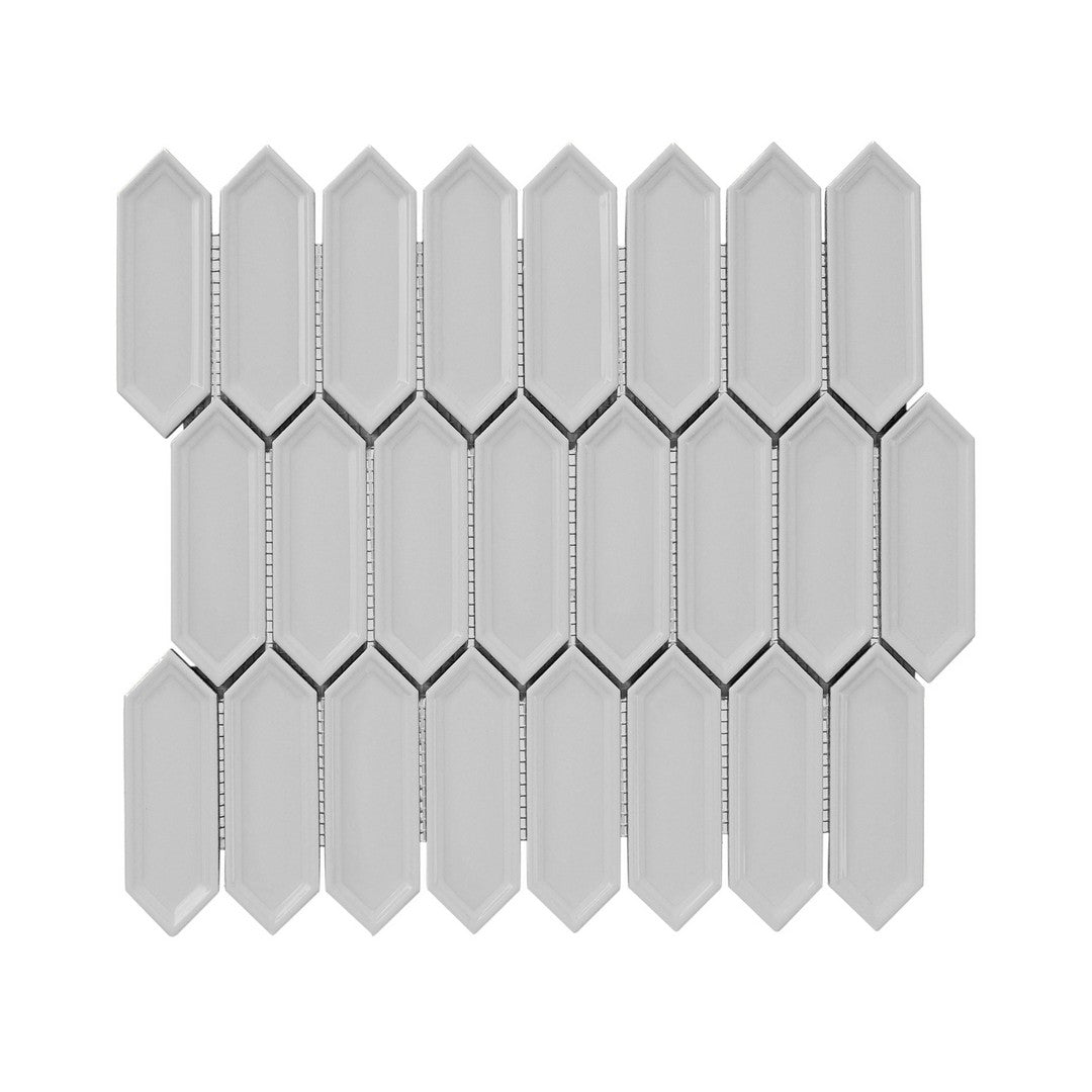 Crossville 12" x 12" Sophia Glossy Small Picket Porcelain Mosaic