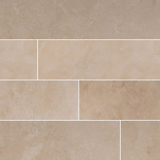 MS International Durango Cream 12" x 24" Honed Travertine Tile