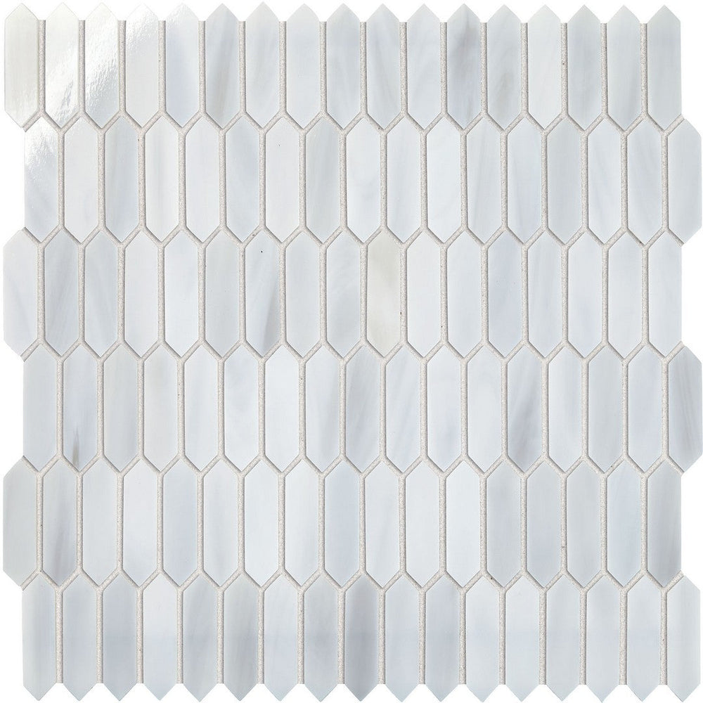 Marazzi Coastal Effects 0.62" x 2" Glass Small Picket Mosaic