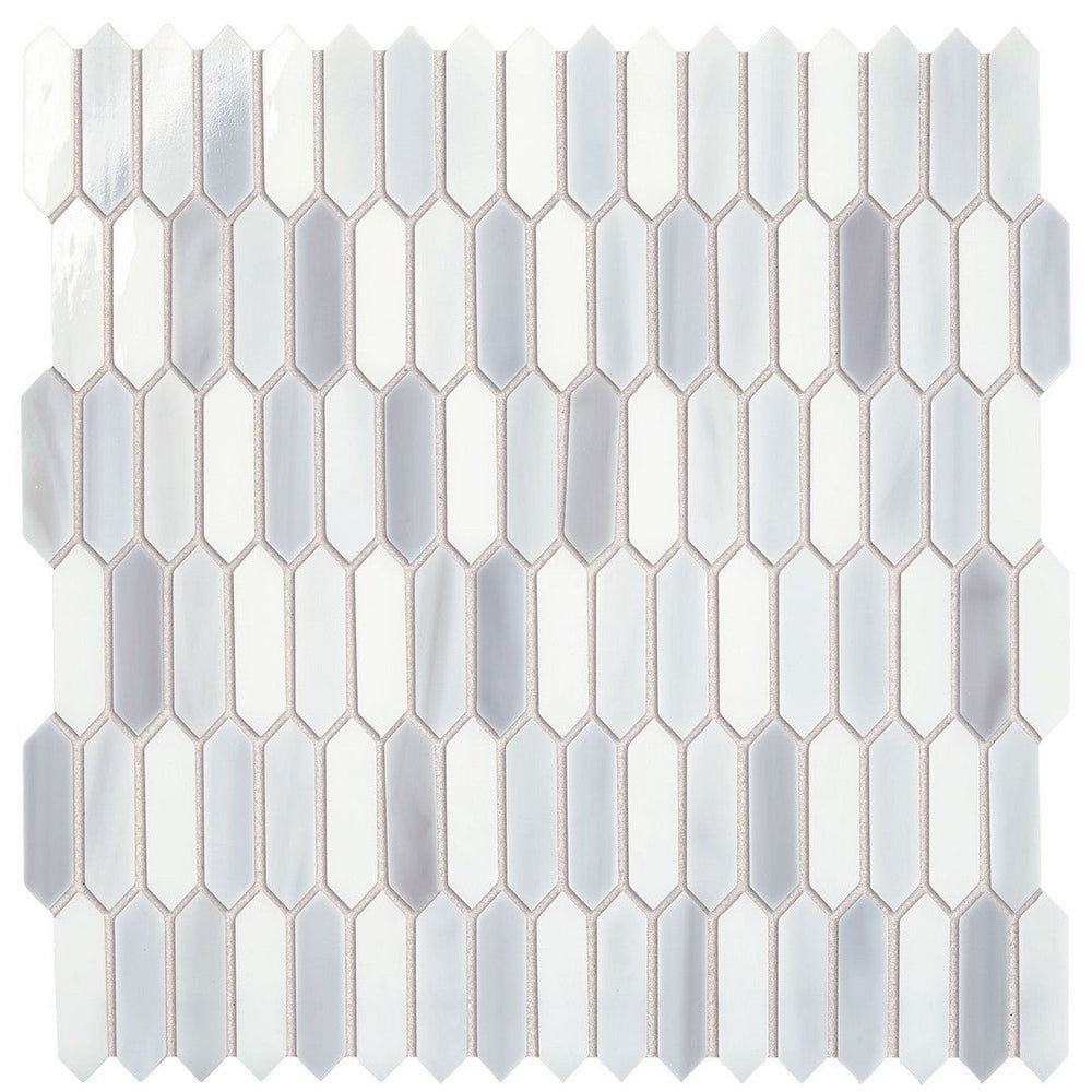 Marazzi 11" x 12" Coastal Effects Glossy Glass Small Picket Mosaic