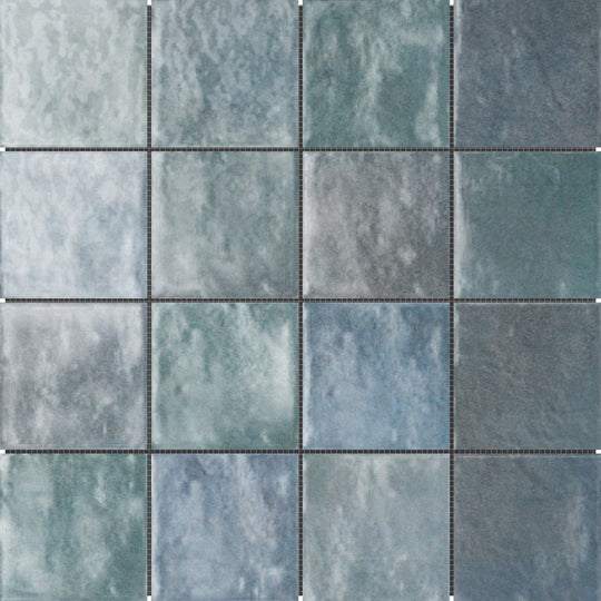Bati Orient 12" x 12" Zellige Glazed Ceramic 3" Mosaic