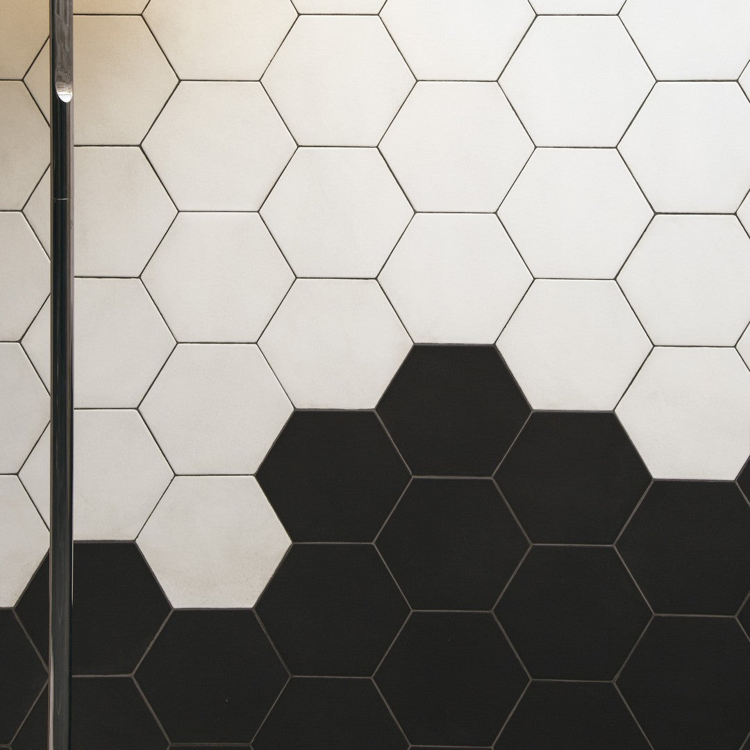 Tesoro-7-x-7-Rima-Pressed-Hexagon-Porcelain-Tile-Black
