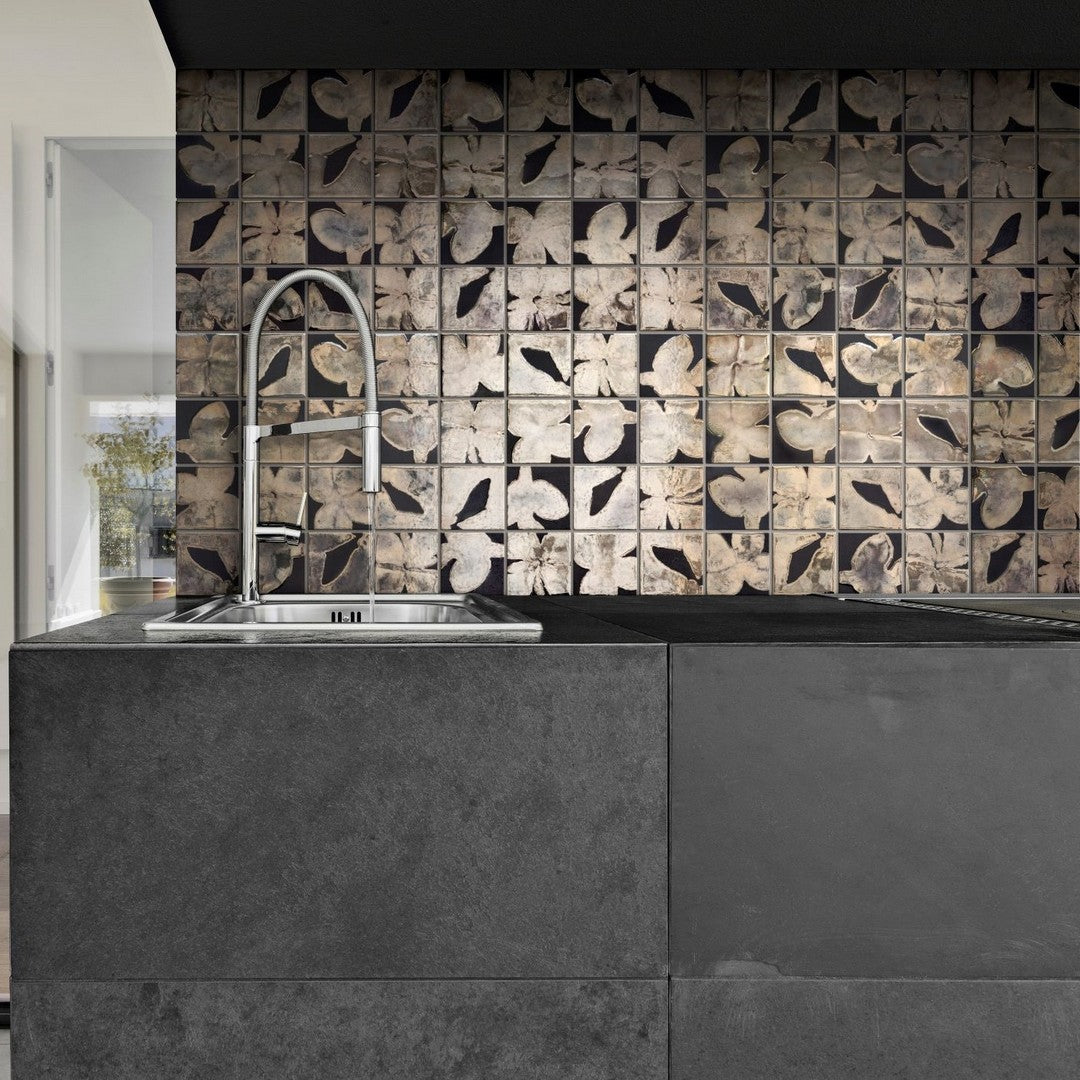 Bati-Orient-11.8-x-11.8-Floral-Glazed-Ceramic-3-Flower-Pattern-Mosaic-Gold-Brown-Mix