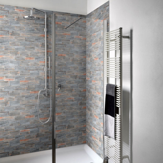 Bati-Orient-12-x-12-Industrial-Glazed-Ceramic-2.8x6-Linear-Relief-Pattern-Mosaic-Rust