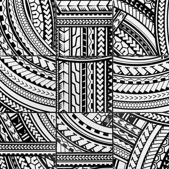 Bati Orient 12" x 12" Native Glazed Ceramic 4" Island Mosaic