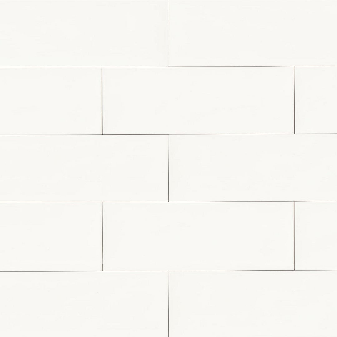 Bedrosians Winter 8" x 24" Gloss Ceramic Wall Tile