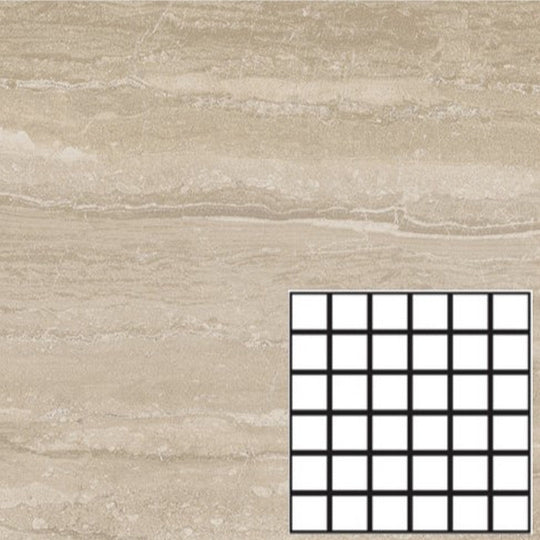 Tesoro 11.75" x 11.75" Mescla Matte Porcelain 2" Mosaic