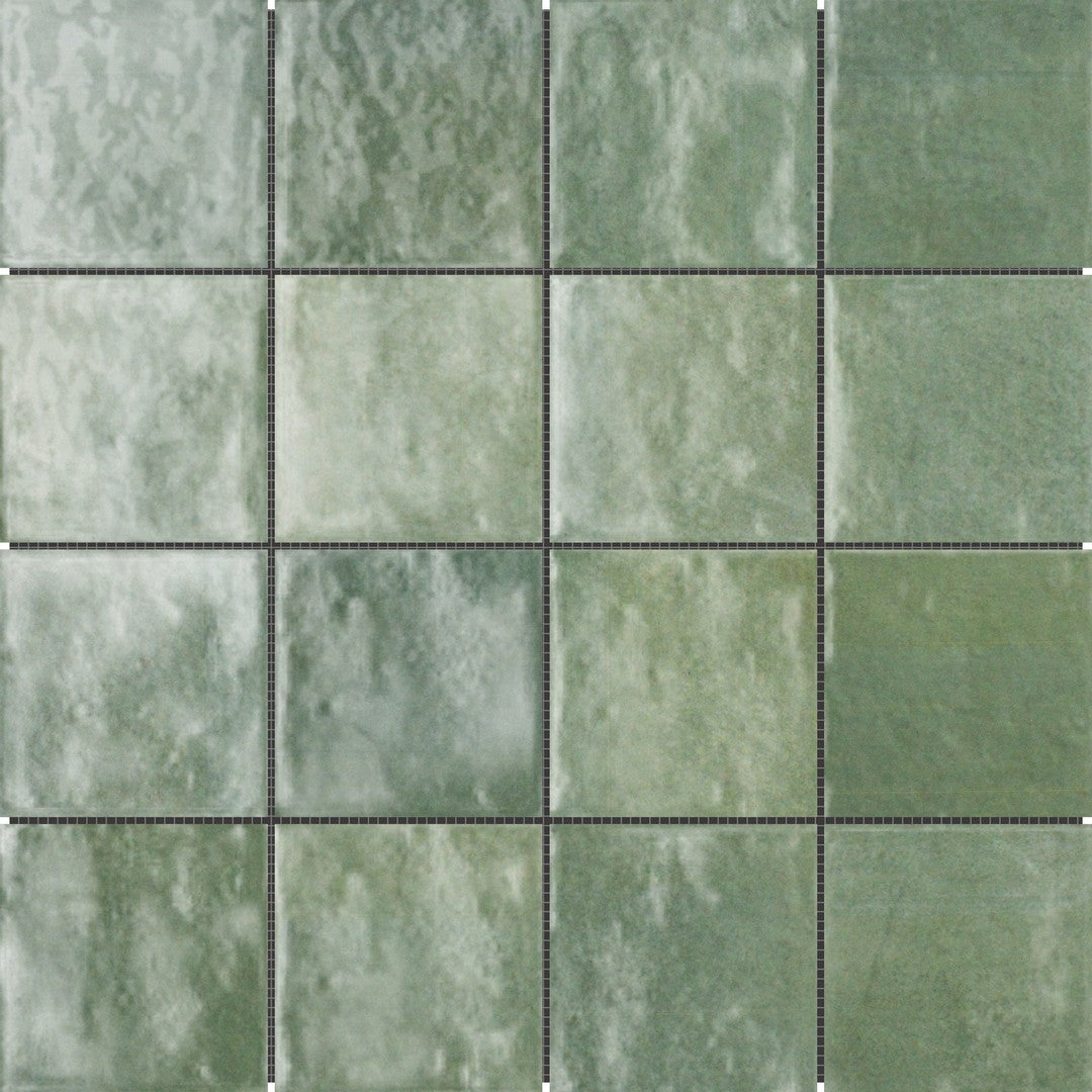 Bati Orient 12" x 12" Zellige Glazed Ceramic 3" Mosaic