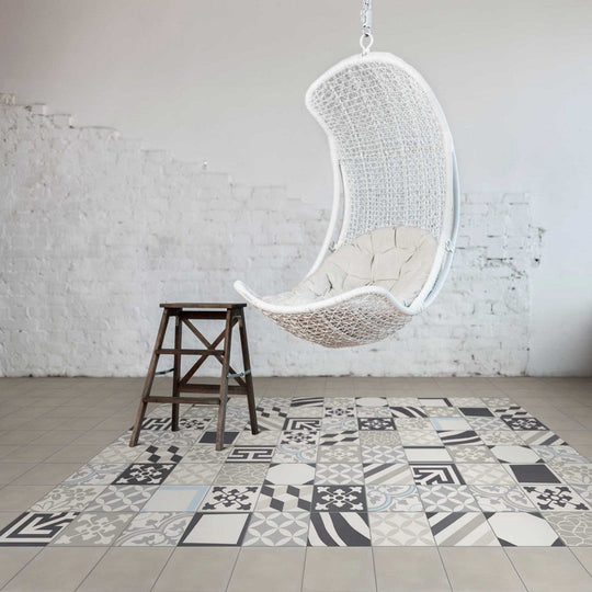 Bati-Orient-8-x-8-Matte-Classic-Square-Cement-Tile-Off-White-Dark-Grey-Light-Grey