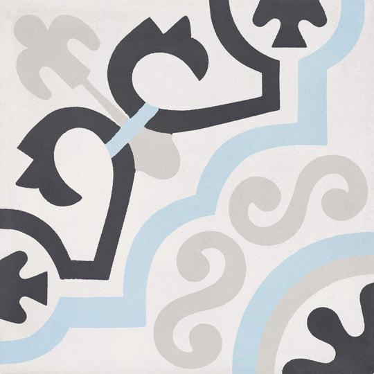 Bati Orient 8" x 8" Matte Classic Square Cement Tile