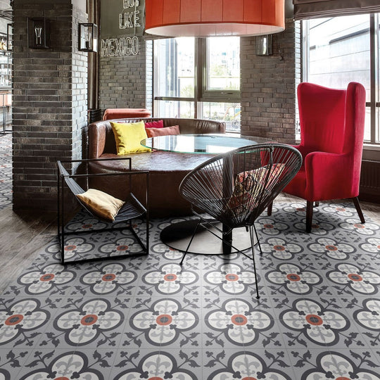 Bati-Orient-8-x-8-Matte-Classic-Square-Cement-Tile-Antracite-Dark-Grey-Off-White-Red