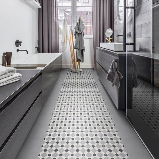 Bati-Orient-8-x-8-Matte-Line-Modern-Square-Cement-Tile-Antracite-Dark-Grey-Off-White