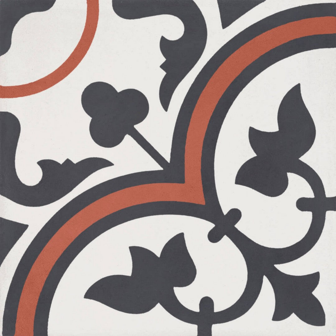 Bati Orient 8" x 8" Matte Décor Modern Square Cement Tile