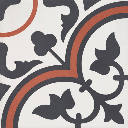 Bati Orient 8" x 8" Matte Décor Modern Square Cement Tile