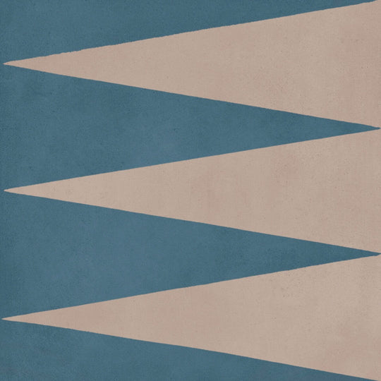 Bati Orient 8" x 8" Matte Triangle Modern Square Cement Tile