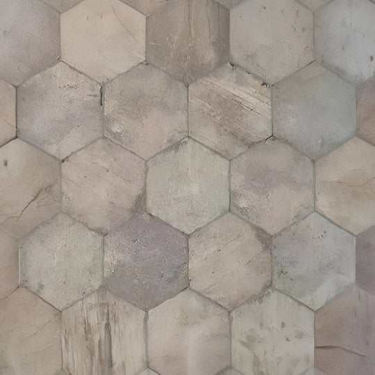 Tesoro 9" x 11" Chicago Brick Pressed Hexagon Pocelain Tile