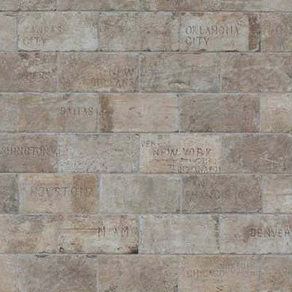 Tesoro 4" x 8" Chicago Brick Pressed Deco Pocelain Tile