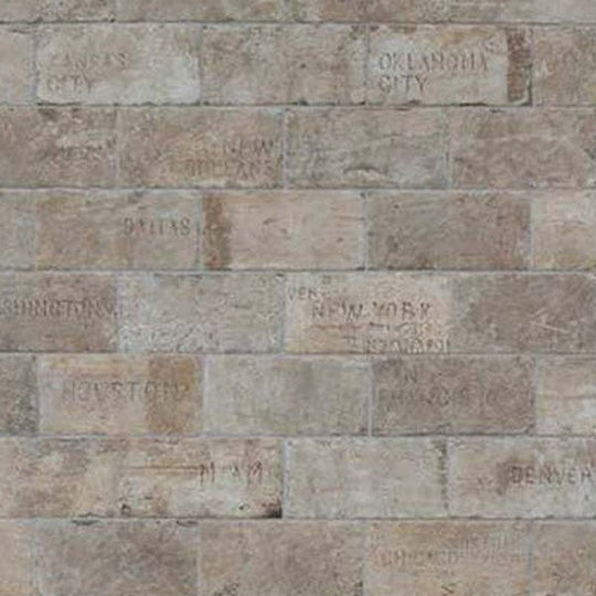 Tesoro 4" x 8" Chicago Brick Pressed Deco Pocelain Tile