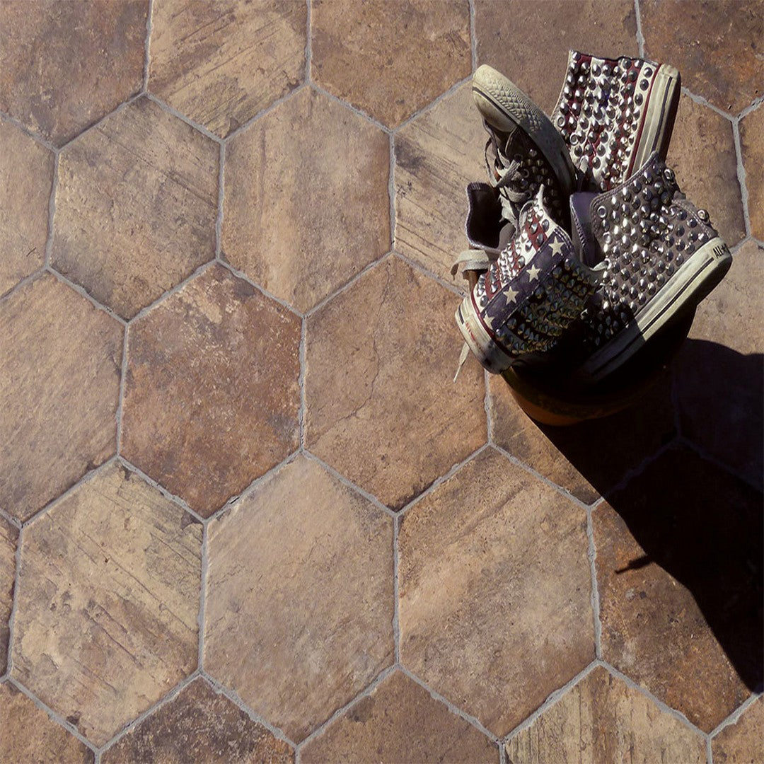 Tesoro-9-x-11-Chicago-Brick-Pressed-Hexagon-Pocelain-Tile-State-Street