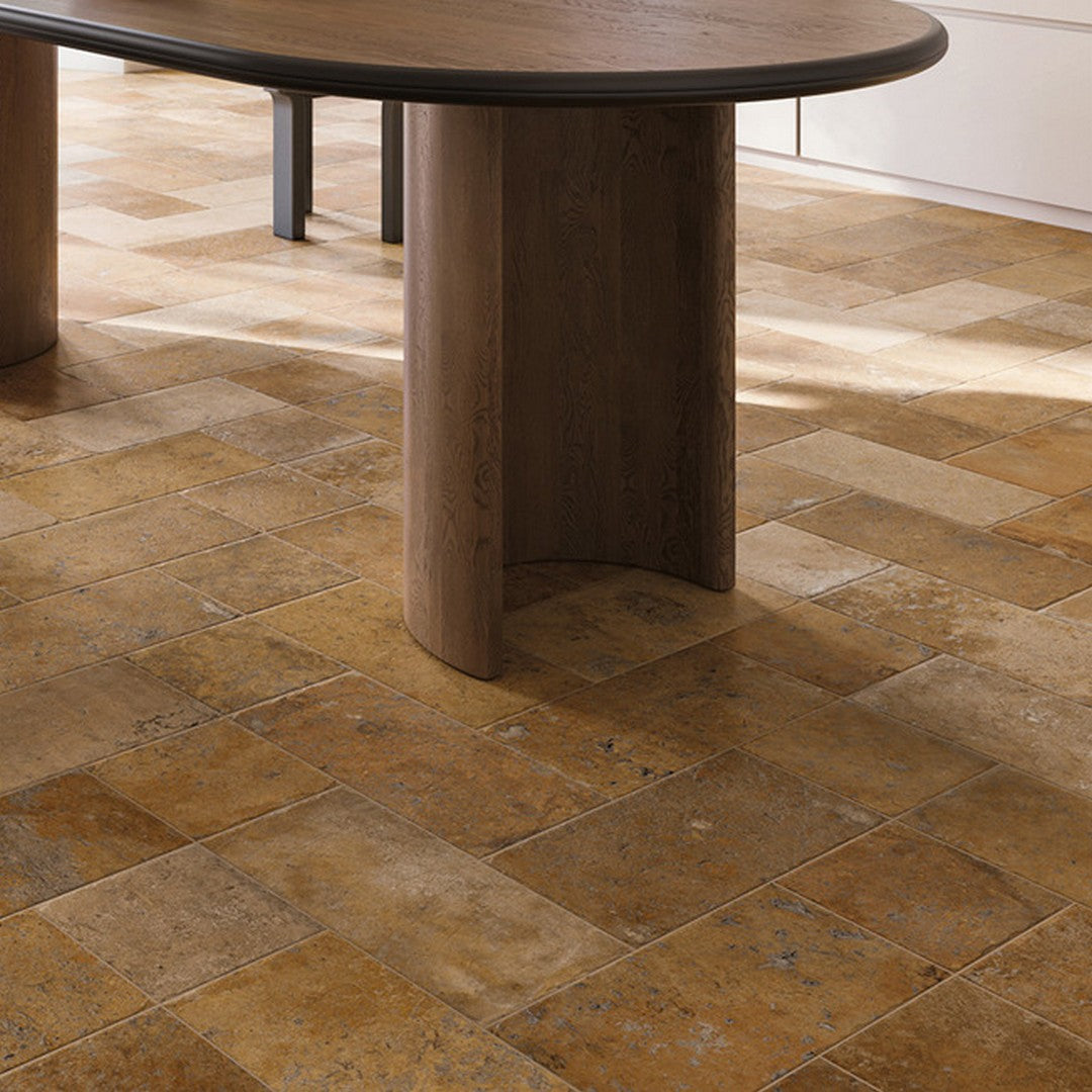 Tesoro-8-x-8-Cotto-Del-Campiano-Pressed-Matte-Porcelain-Tile-Giallo-Umbria