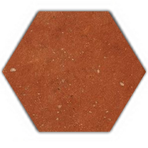 Tesoro 6" x 7" Cotto Del Campiano Pressed Matte Hexagon Porcelain Tile