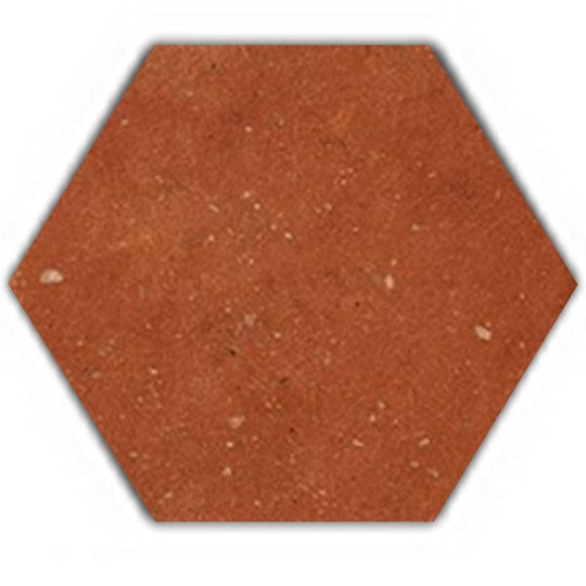 Tesoro 6" x 7" Cotto Del Campiano Pressed Matte Hexagon Porcelain Tile