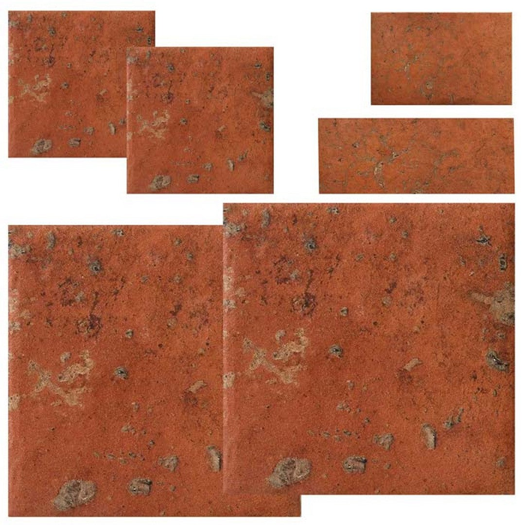 Tesoro Modular Pattern Cotto Del Campiano Pressed Matte Porcelain Tile