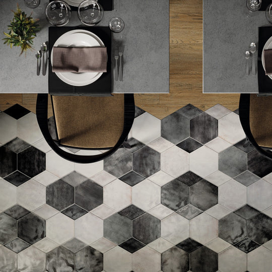 Tesoro-9.25-x-10.75-Fuoritono-Pressed-Glossy-Hexagon-Porcelain-Tile-Bianco