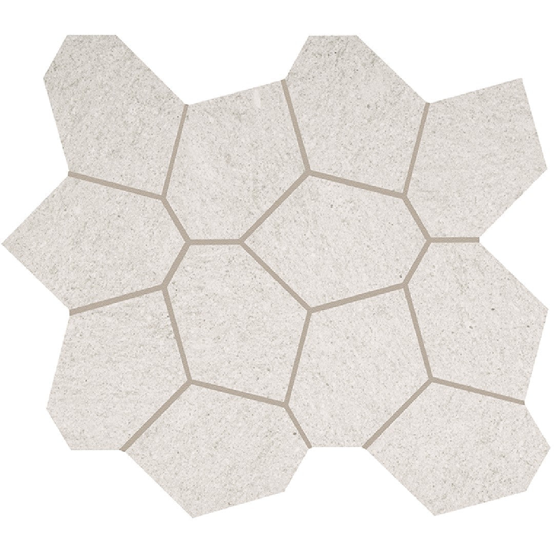 Crossville 13" x 15" Civilization Unpolished Porcelain Polygon Mosaic