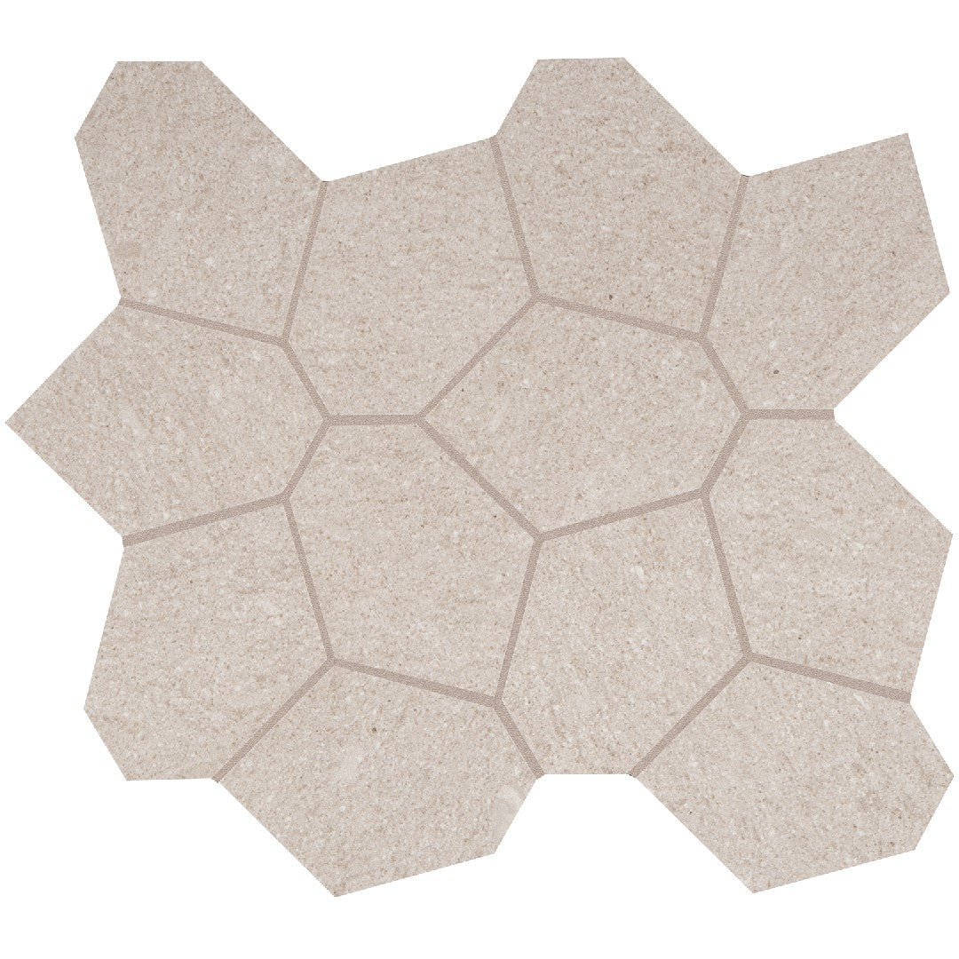 Crossville 13" x 15" Civilization Unpolished Porcelain Polygon Mosaic