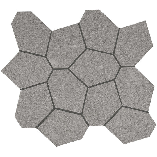 Crossville 13" x 15" Civilization Unpolished Porcelain Polygon Mosaic