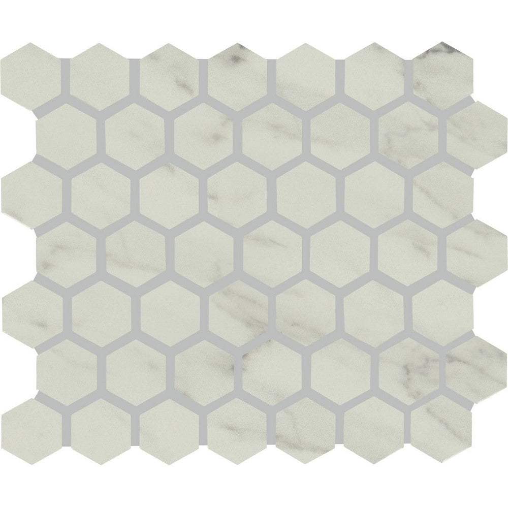 American Olean Clarasea Matte 10" x 12" Ceramic Hexagon Mosaic